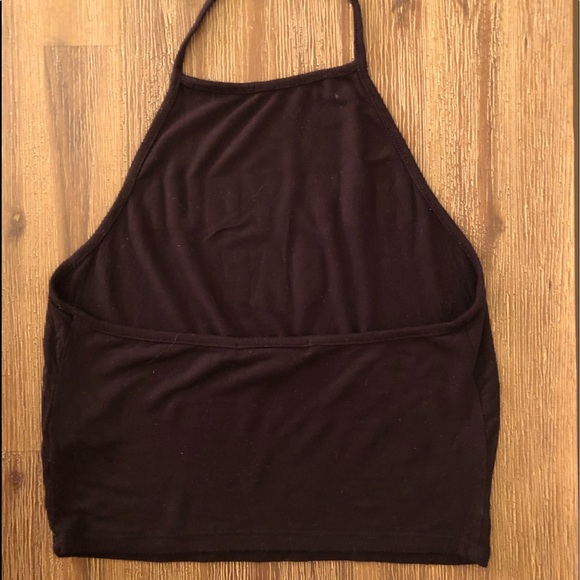 Graphic Crop Halter Top - Picture 4 of 4